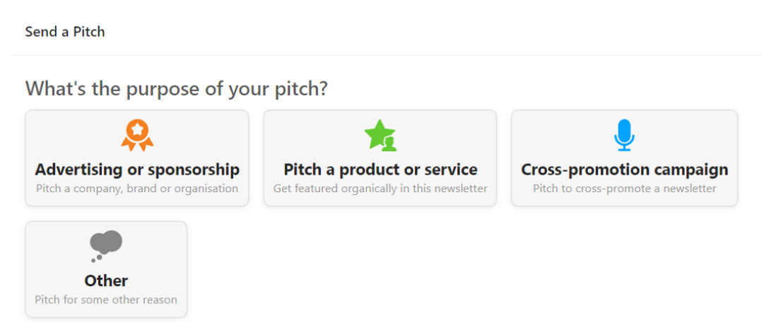 Pitch templates on Reletter