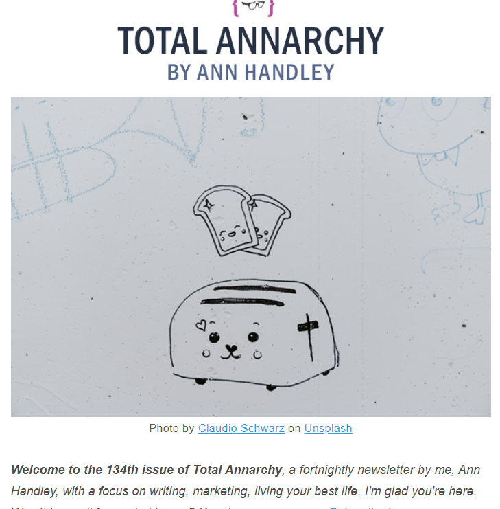 Total Annarchy newsletter
