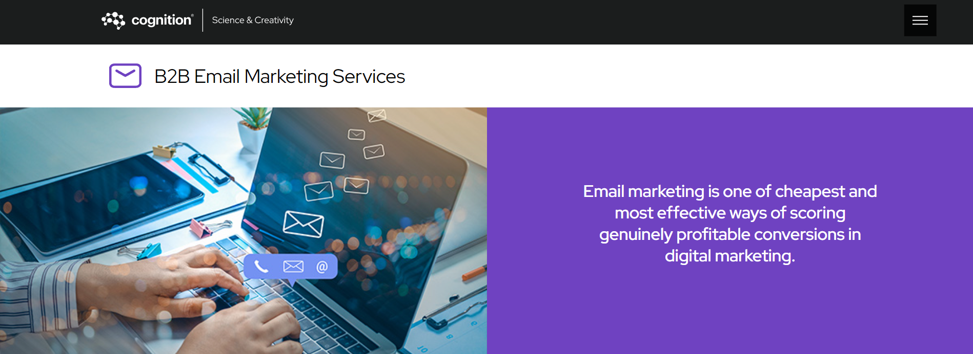 Cognition email marketing services