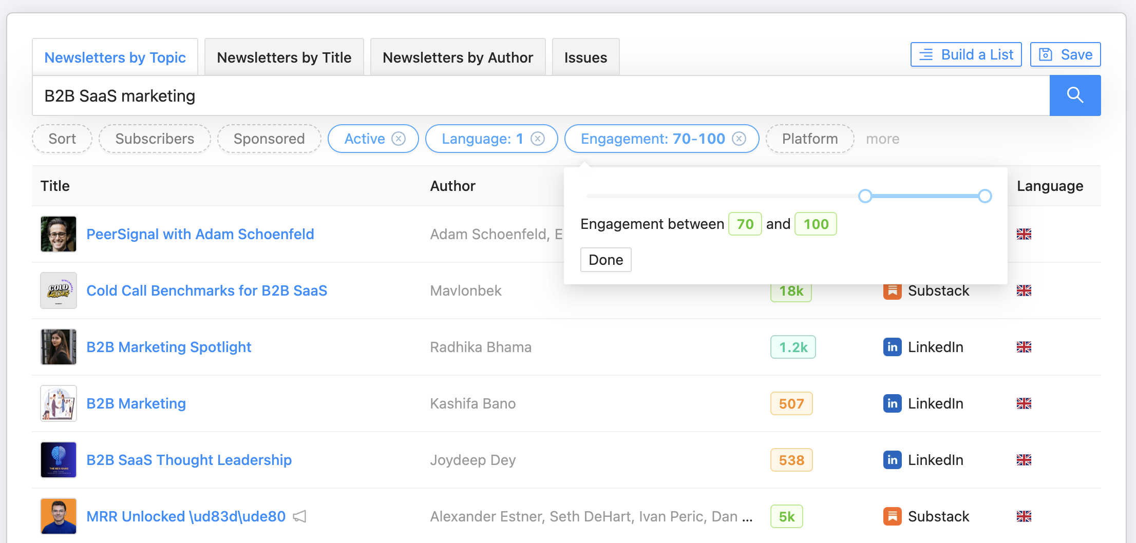 How to Build a 30-Newsletter Outreach List in 30 Minutes